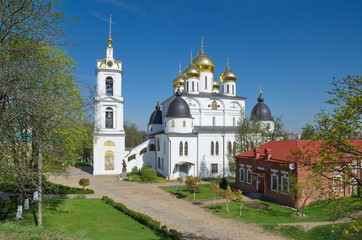 Fototapeta na wymiar The Dmitrov Kremlin, Russia. The Cathedral of the assumption 