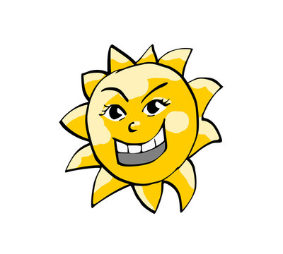 Lachende zon