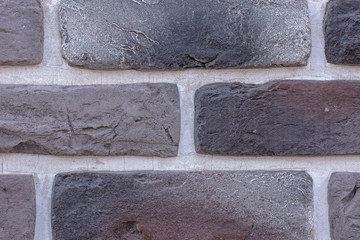 Brick wall in a close up