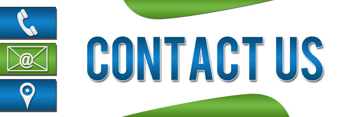 Contact Us Green Blue Banner 