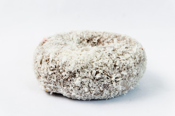 Close up donut isolated on white background
