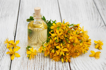 Bottle with St. John's wort extract