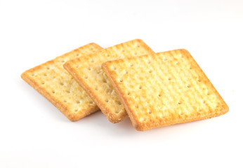 Cracker isolated on white background