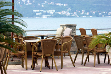 Tables and chairs the south street cafe