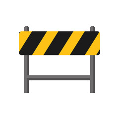Under construction concept represented by barrier icon. isolated and flat illustration 