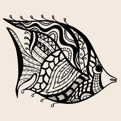 ornamental graphic fish