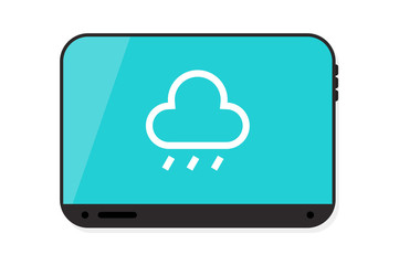 Fototapeta premium Tablet vector illustration