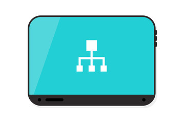 Fototapeta premium Tablet vector illustration