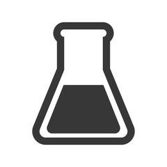 Medical and health care concept represented by flask icon. isolated and flat illustration 
