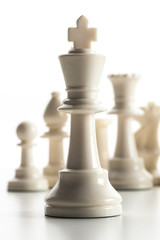 Chess figure isolated on the white background