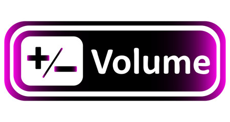 Long icon violet volume plus minus