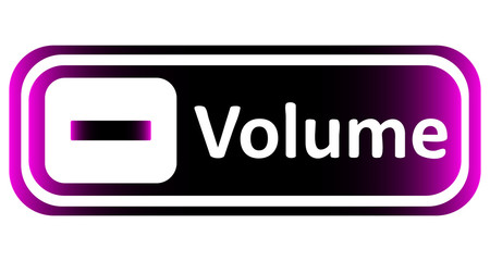 Long icon violet volume minus sign