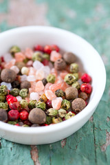 pepper and salt in a bowl