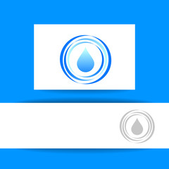 aqua water drop template