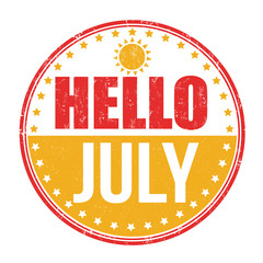 Hello july stamp © Balint Radu