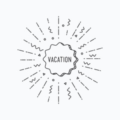 Vocation. Inspirational vector summer illustration