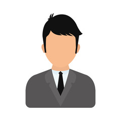Male avatar concept represented by man icon. isolated and flat illustration 