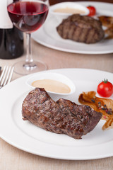 Grilled beef steak