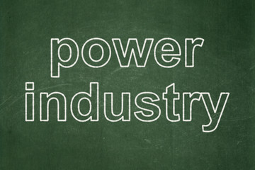 Obraz premium Industry concept: Power Industry on chalkboard background