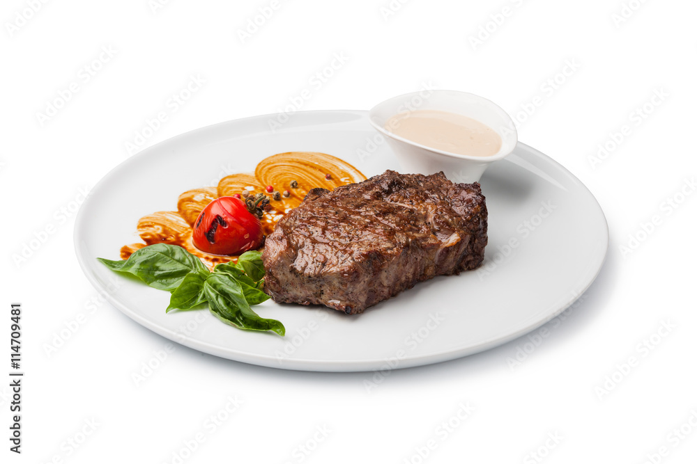 Wall mural grilled beef steak