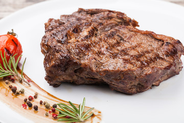 Grilled beef steak