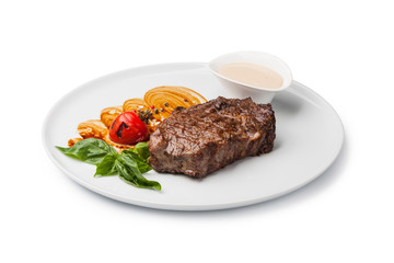 Grilled beef steak