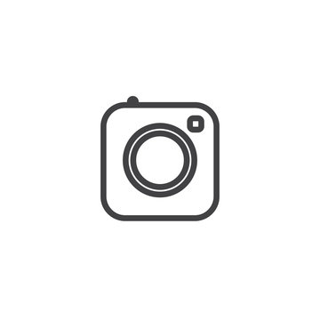 Social Media Icon, photo camera instagram icons