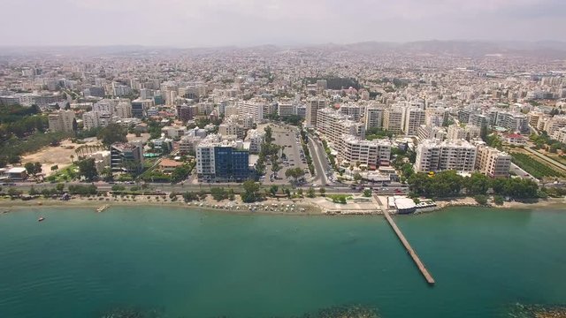 2 shots of Limassol city in Cyprus