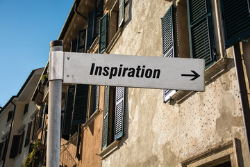 Fototapeta premium Schild 87 - Inspiration