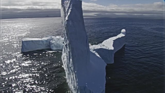 Iceberg in sea