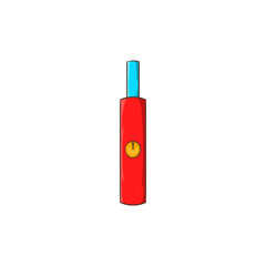 Electronic cigarette icon, cartoon style