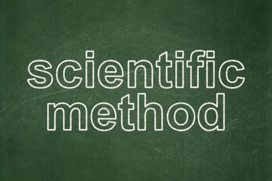 Science concept: Scientific Method on chalkboard background