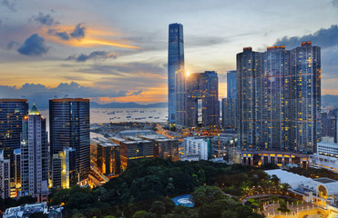 Fototapeta na wymiar Hong Kong Modern City