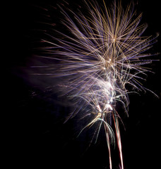 fireworks on black background