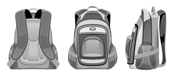Naklejka premium Backpack position