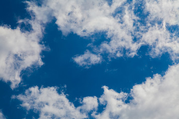 beautiful blue sky and white clouds
