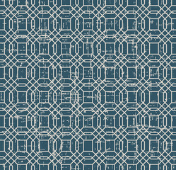 Seamless worn out vintage background 416_polygon square geometry cross line
