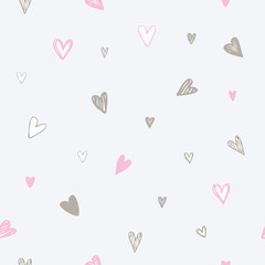 Hearts - seamless pattern
