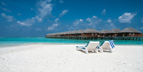 Fototapeta na wymiar Maldivian island