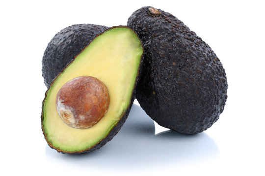 Avocado Avocados Frucht geschnitten H&auml;lfte Fr&uuml;chte Obst Freist