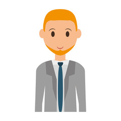 Person concept represented by man cartoon icon. Isolated and Flat illustration