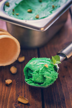 Homemade Pistachio or Mojito Ice Cream 