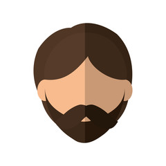 Person concept represented by cartoon man icon. isolated and flat illustration 
