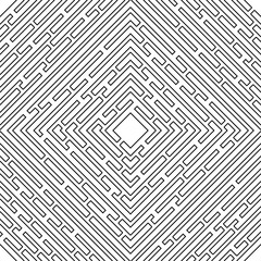 Seamless pattern with outline maze.