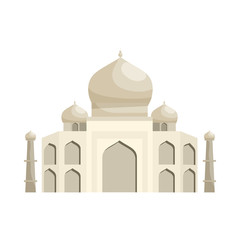Taj Mahal icon, cartoon style