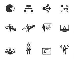 Obraz premium BW Icons - Business