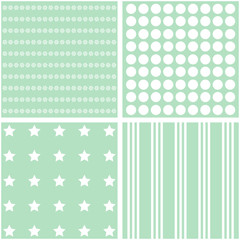 Set of 4 retro background patterns