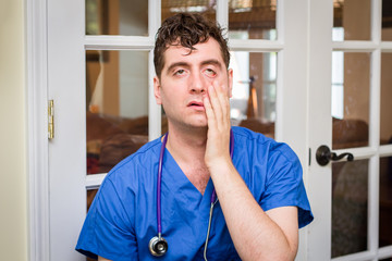 Male Nurse Stethoscope