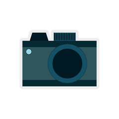 Gadget concept represented by camera  icon. isolated and flat illustration 