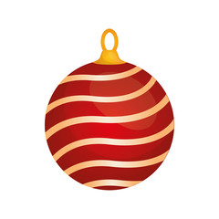 Merry Christmas concept represented by sphere icon. isolated and flat illustration 
